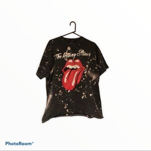 Vintage Rolling Stones Bleach Dye T-Shirt